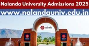 Nalanda University Admissions 2025