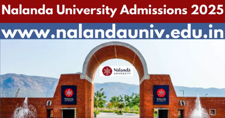 Nalanda University Admissions 2025