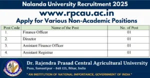 Nalanda University Recruitment 2025