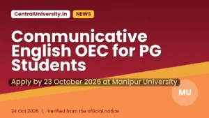 Communicative English OEC for PG Students