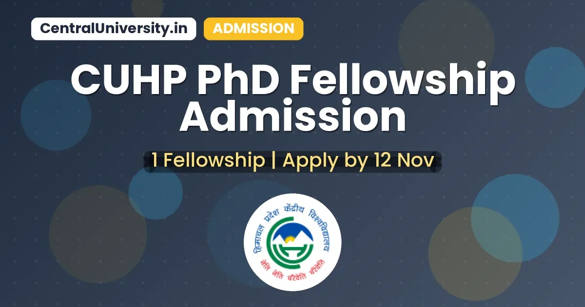 CUHP PhD Fellowship Admission