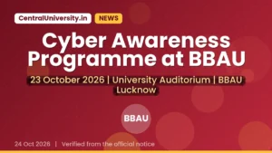 Cyber Awareness Programme at BBAU