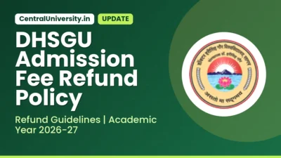 DHSGU Admission Fee Refund Policy