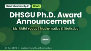 DHSGU Ph.D. Award Announcement