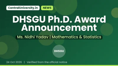 DHSGU Ph.D. Award Announcement