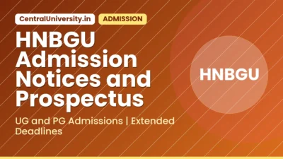 HNBGU Admission Notices and Prospectus