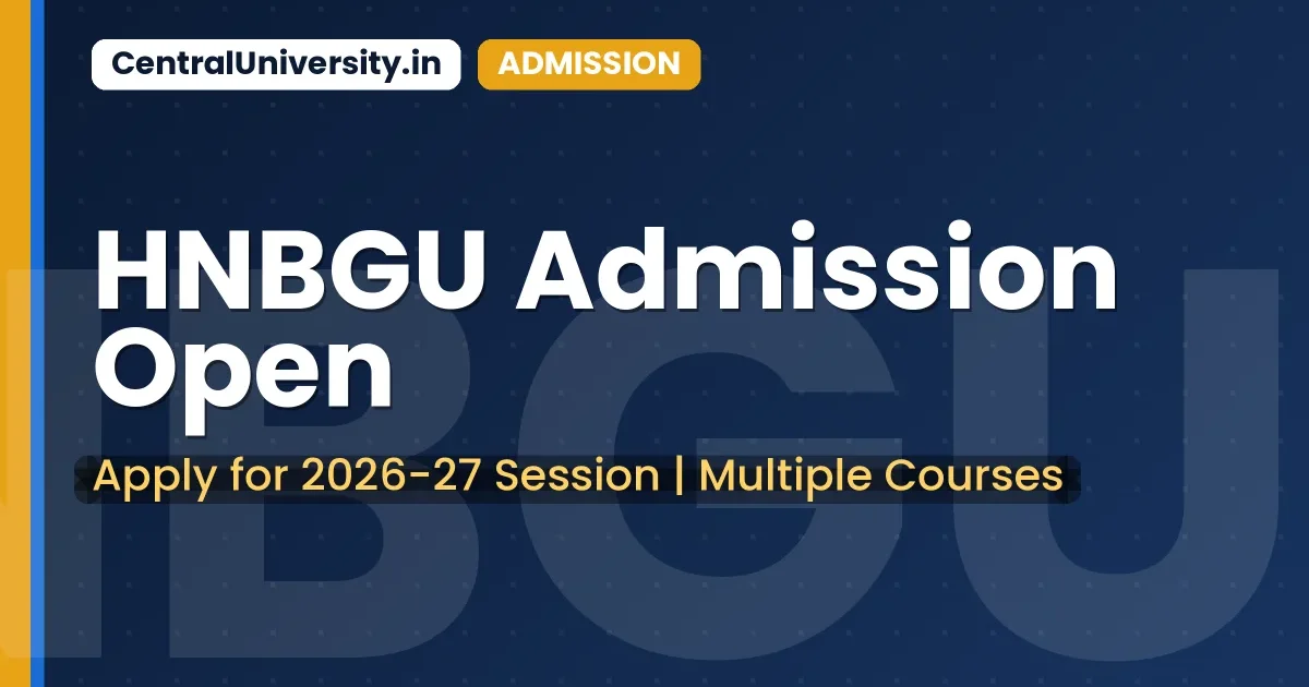 HNBGU Admission Open