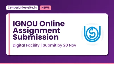 IGNOU Online Assignment Submission