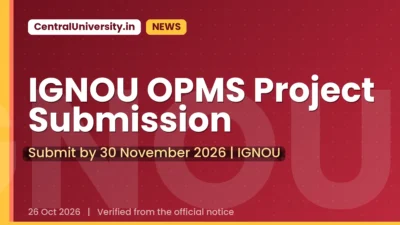 IGNOU OPMS Project Submission