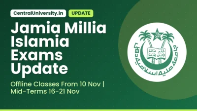 Jamia Millia Islamia Exams Update
