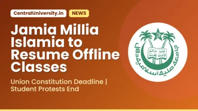 Jamia Millia Islamia to Resume Offline Classes