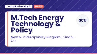 M.Tech Energy Technology & Policy