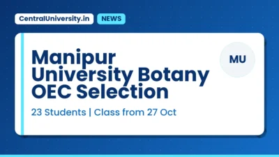 Manipur University Botany OEC Selection