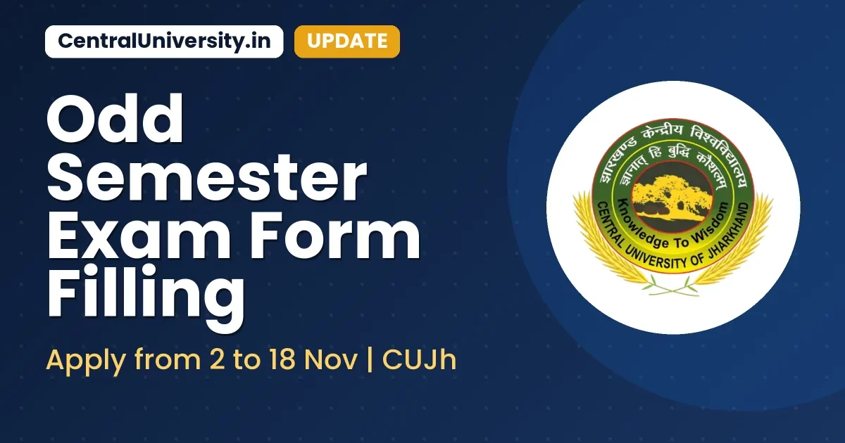 Odd Semester Exam Form Filling