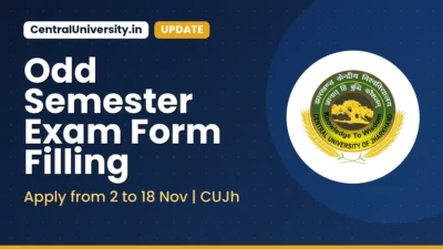 Odd Semester Exam Form Filling