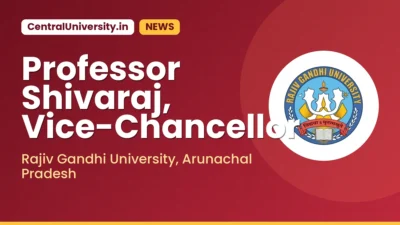 Professor Shivaraj, Vice-Chancellor
