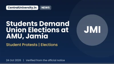 Students Demand Union Elections at AMU, Jamia